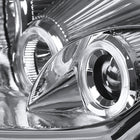 2000-2005 Mitsubishi Eclipse Dual Halo Projector Headlights w/ SMD LED Light Strip (Chrome Housing/Clear Lens)