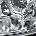 2000-2005 Mitsubishi Eclipse Dual Halo Projector Headlights w/ SMD LED Light Strip (Chrome Housing/Clear Lens)