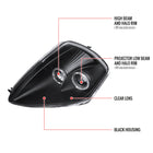 2000-2005 Mitsubishi Eclipse Dual Halo Projector Headlights (Matte Black Housing/Clear Lens)