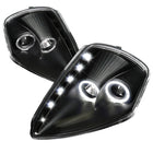 2000-2005 Mitsubishi Eclipse Dual Halo Projector Headlights w/ SMD LED Light Strip (Matte Black Housing/Clear Lens)