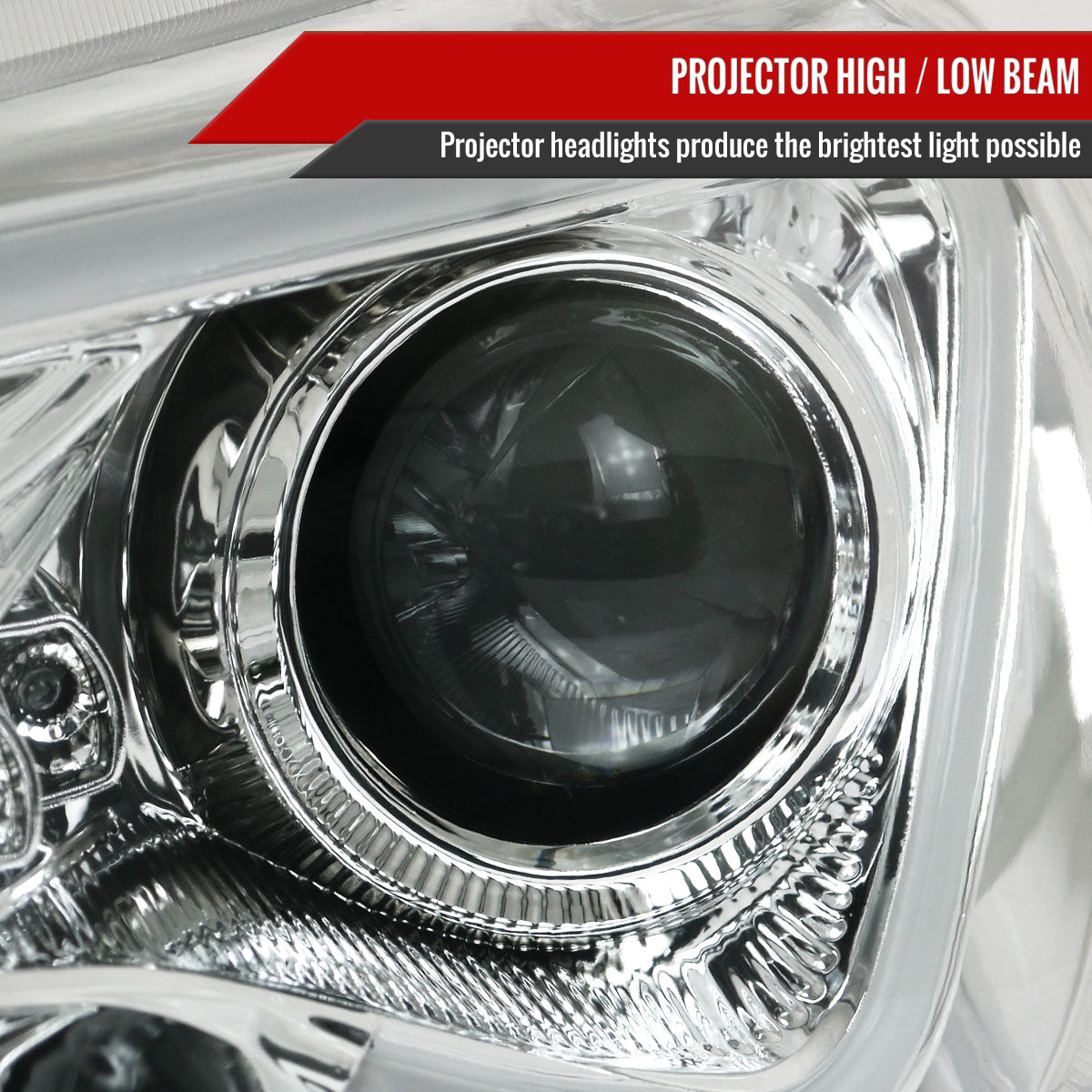 2013-2016 Scion FR-S Projector Headlights w/ LED Strip & Turn Signal Lights (Chrome Housing/Clear Lens)