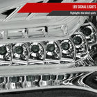 2013-2016 Scion FR-S Projector Headlights w/ LED Strip & Turn Signal Lights (Chrome Housing/Clear Lens)