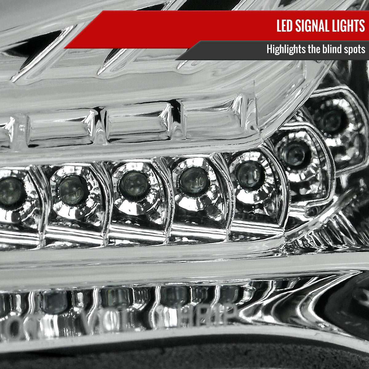 2013-2016 Scion FR-S Projector Headlights w/ LED Strip & Turn Signal Lights (Chrome Housing/Clear Lens)