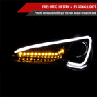 2013-2016 Scion FR-S Projector Headlights w/ LED Strip & Turn Signal Lights (Glossy Black Housing/Smoke Lens)
