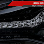 2013-2016 Scion FR-S Projector Headlights w/ LED Strip & Turn Signal Lights (Glossy Black Housing/Smoke Lens)