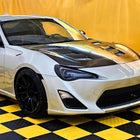 2013-2016 Scion FR-S Projector Headlights w/ LED Strip & Turn Signal Lights (Glossy Black Housing/Smoke Lens)