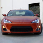 2013-2016 Scion FR-S LED Bar Projector Headlights w/ Sequential Turn Signal Lights (Jet Black Housing/Clear Lens)