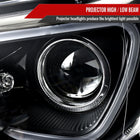 2013-2016 Scion FR-S LED Bar Projector Headlights w/ Sequential Turn Signal Lights (Jet Black Housing/Clear Lens)