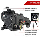 2013-2016 Scion FR-S LED Bar Projector Headlights w/ Sequential Turn Signal Lights (Jet Black Housing/Clear Lens)