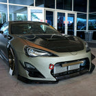 2013-2016 Scion FR-S LED Bar Projector Headlights w/ Sequential Turn Signal Lights (Jet Black Housing/Clear Lens)