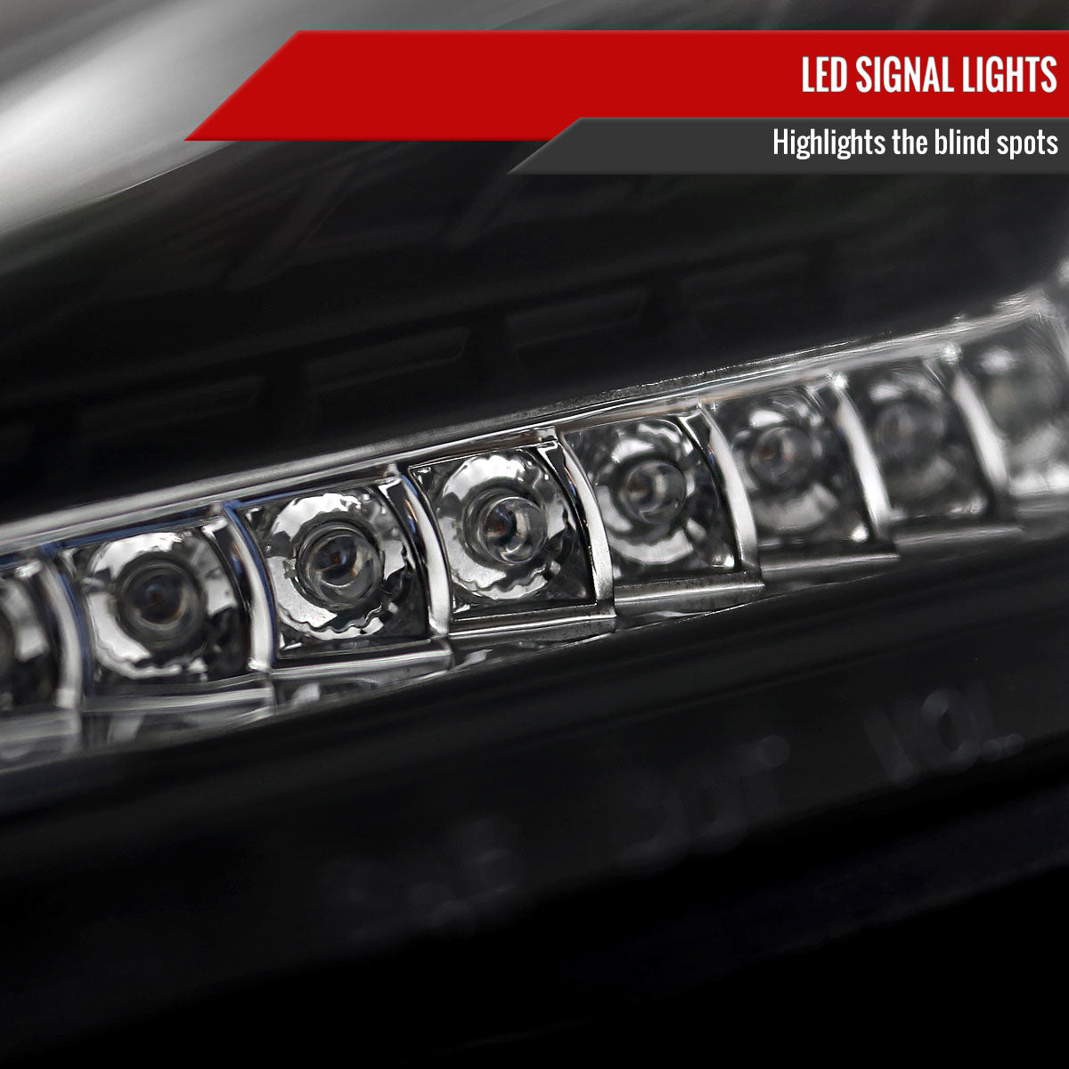 2013-2016 Scion FRS Projector Headlights w/ LED Strip & Turn Signal Lights (Matte Black Housing/Clear Lens)