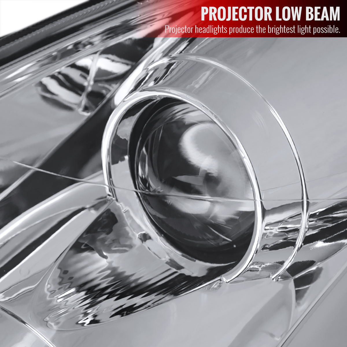 2003-2007 Infiniti G35 Coupe Switchback Sequential LED Bar Projector Headlights - Chrome/Clear Lens