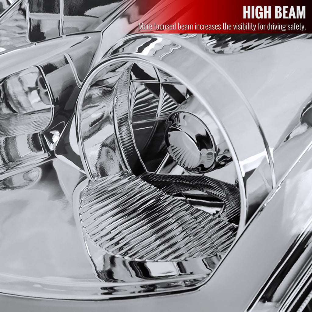 2003-2007 Infiniti G35 Coupe Switchback Sequential LED Bar Projector Headlights - Chrome/Clear Lens
