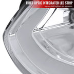 2003-2007 Infiniti G35 Coupe Switchback Sequential LED Bar Projector Headlights - Chrome/Clear Lens