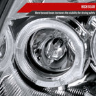 2003-2007 Infiniti G35 Coupe Dual Halo Projector Headlights (Chrome Housing/Clear Lens)