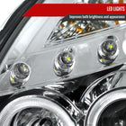 2003-2007 Infiniti G35 Coupe Dual Halo Projector Headlights (Chrome Housing/Clear Lens)