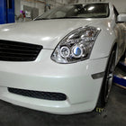 2003-2007 Infiniti G35 Coupe Dual Halo Projector Headlights (Chrome Housing/Clear Lens)