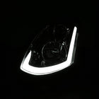 2003-2007 Infiniti G35 Coupe Switchback Sequential LED Bar Projector Headlights - Chrome/Smoke Lens