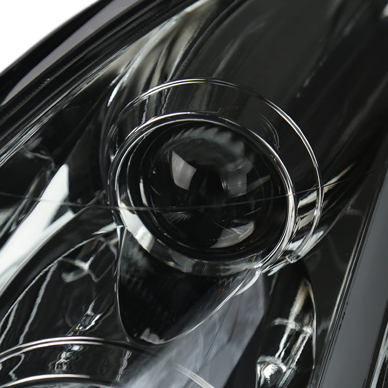 2003-2007 Infiniti G35 Coupe Switchback Sequential LED Bar Projector Headlights - Chrome/Smoke Lens