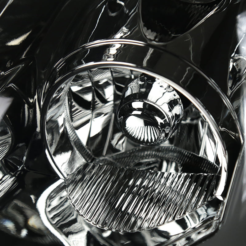 2003-2007 Infiniti G35 Coupe Switchback Sequential LED Bar Projector Headlights - Chrome/Smoke Lens