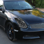 2003-2007 Infiniti G35 Coupe Switchback Sequential LED Bar Projector Headlights - Chrome/Smoke Lens