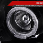 2003-2007 Infiniti G35 Coupe Dual Halo Projector Headlights (Glossy Black Housing/Smoke Lens)