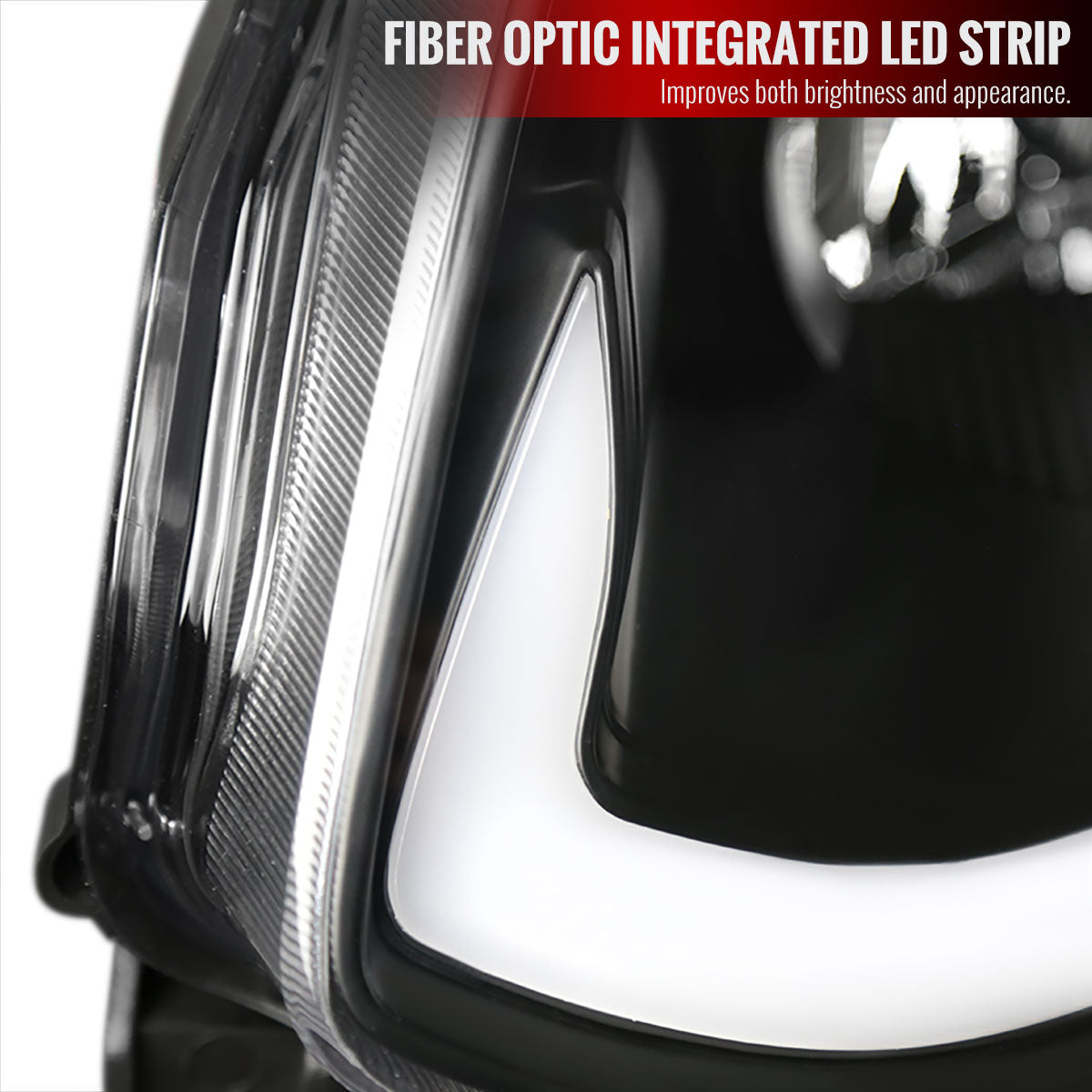 2003-2007 Infiniti G35 Coupe Switchback Sequential LED Bar Projector Headlights - Matte Black/Clear Lens