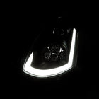 2003-2007 Infiniti G35 Coupe Switchback Sequential LED Bar Projector Headlights - Matte Black/Smoke Lens