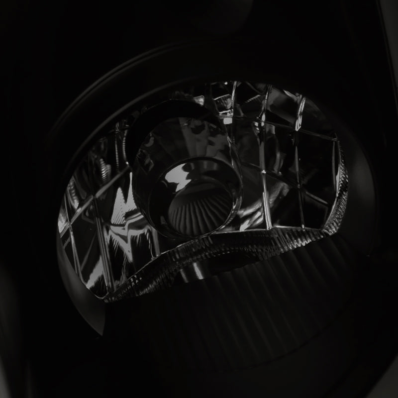 2003-2007 Infiniti G35 Coupe Switchback Sequential LED Bar Projector Headlights - Matte Black/Smoke Lens