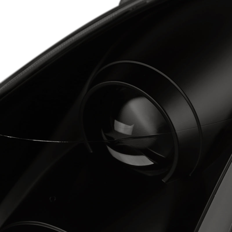 2003-2007 Infiniti G35 Coupe Switchback Sequential LED Bar Projector Headlights - Matte Black/Smoke Lens