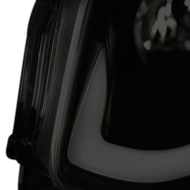 2003-2007 Infiniti G35 Coupe Switchback Sequential LED Bar Projector Headlights - Matte Black/Smoke Lens