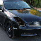 2003-2007 Infiniti G35 Coupe Switchback Sequential LED Bar Projector Headlights - Matte Black/Smoke Lens