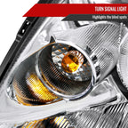 2005-2006 Infiniti G35 Sedan Halo Projector Headlights w/ SMD LED Light Strip (Chrome Housing/Clear Lens)