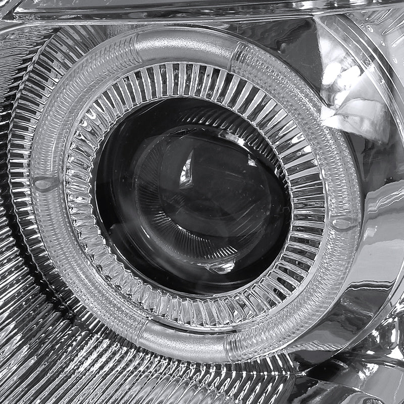 1998-2005 Lexus GS300/GS400/GS430 Halo Projector Headlights w/ SMD LED Light Strip (Chrome Housing/Clear Lens)