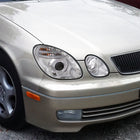 1998-2005 Lexus GS300/GS400/GS430 Halo Projector Headlights w/ SMD LED Light Strip (Chrome Housing/Clear Lens)