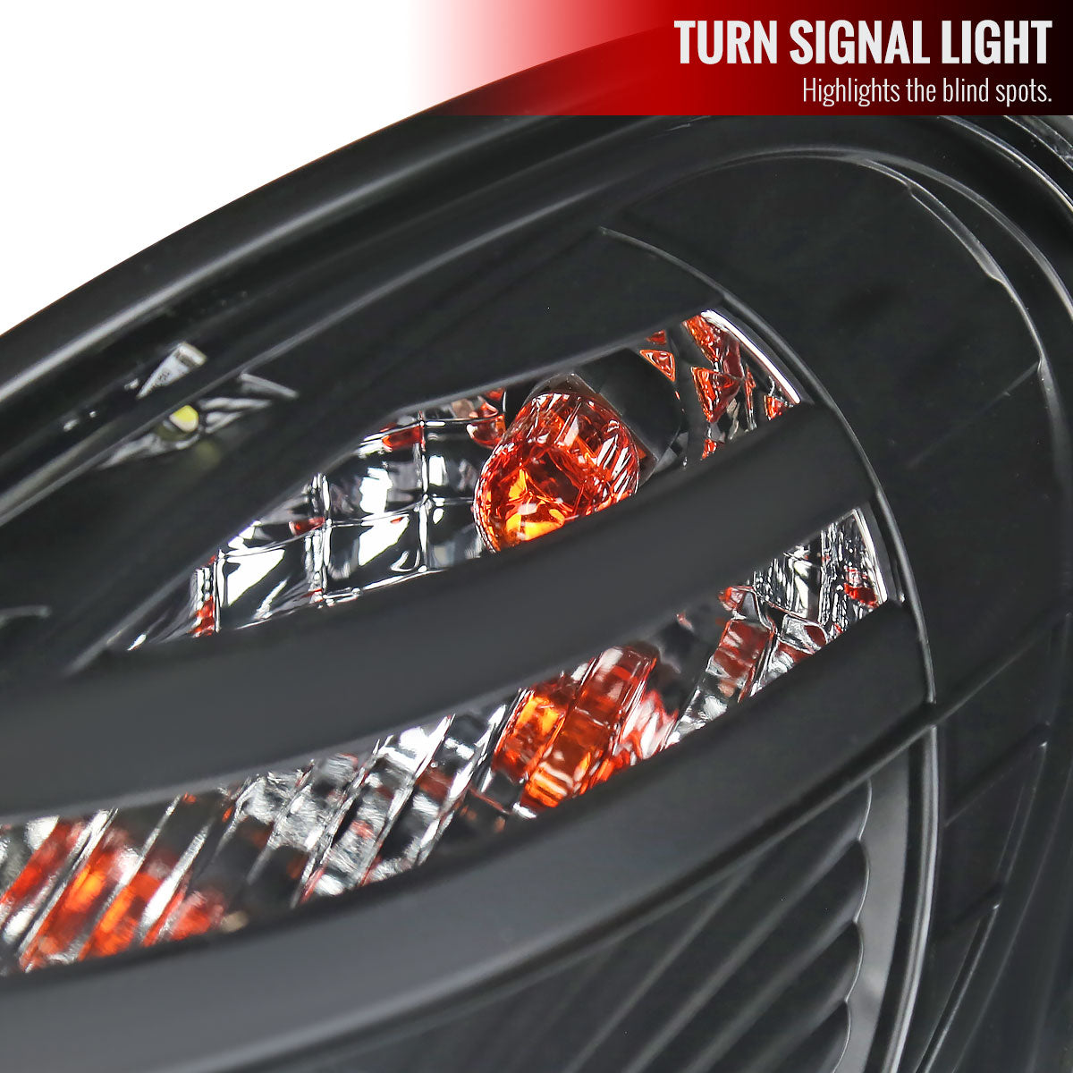 1998-2005 Lexus GS300/GS400/GS430 Halo Projector Headlights w/ SMD LED Light Strip (Matte Black Housing/Clear Lens)