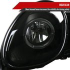 1998-2005 Lexus GS300/GS400/GS430 Halo Projector Headlights w/ SMD LED Light Strip (Black Housing/Smoke Lens)