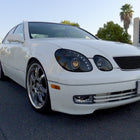 1998-2005 Lexus GS300/GS400/GS430 Halo Projector Headlights w/ SMD LED Light Strip (Black Housing/Smoke Lens)
