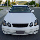 1998-2005 Lexus GS300/GS400/GS430 Halo Projector Headlights w/ SMD LED Light Strip (Black Housing/Smoke Lens)