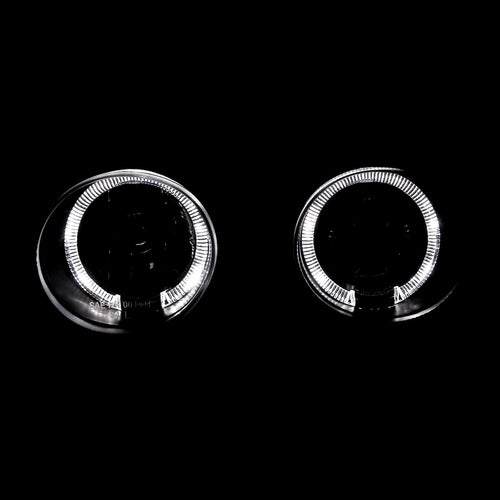 1994-1997 Acura Integra 3DR/4DR Dual Halo Projector Headlights (Matte Black Housing/Clear Lens)