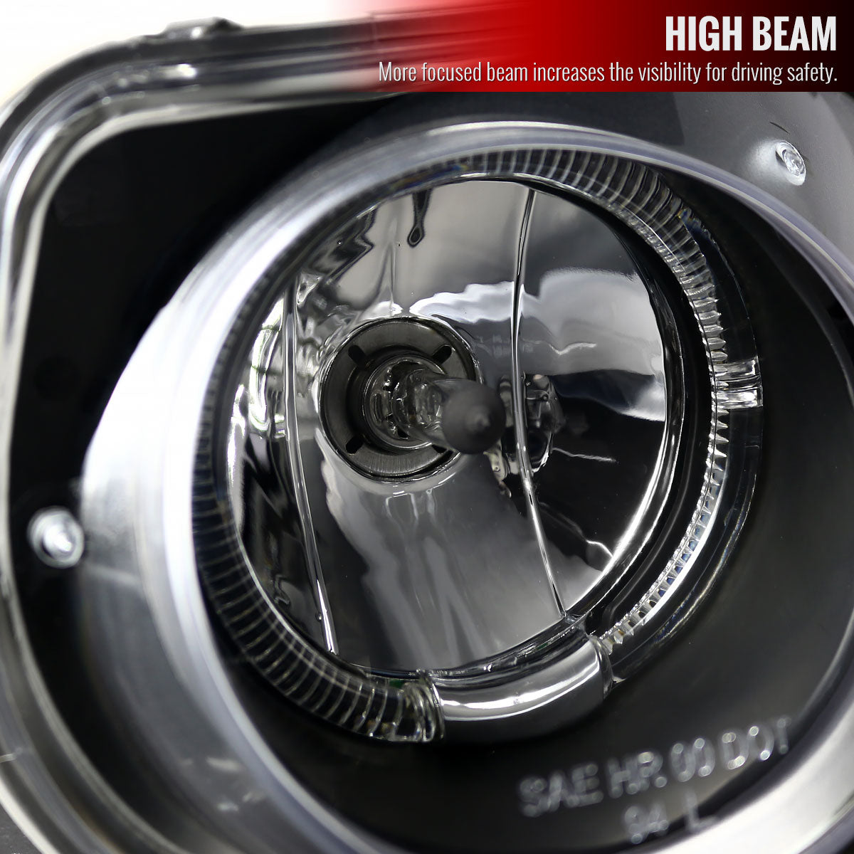 1994-1997 Acura Integra 3DR/4DR Dual Halo Projector Headlights (Matte Black Housing/Clear Lens)