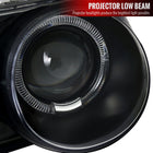 1998-2001 Acura Integra 3DR/4DR Dual Halo Projector Headlights (Matte Black Housing/Clear Lens)