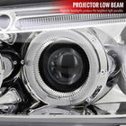 2000-2001 Nissan Maxima Dual Halo Projector Headlights (Chrome Housing/Clear Lens)