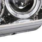 2000-2001 Nissan Maxima Dual Halo Projector Headlights (Chrome Housing/Clear Lens)