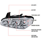 2000-2001 Nissan Maxima Dual Halo Projector Headlights (Chrome Housing/Clear Lens)