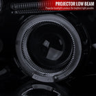2000-2001 Nissan Maxima Dual Halo Projector Headlights (Glossy Black Housing/Smoke Lens)
