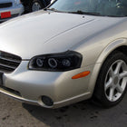 2000-2001 Nissan Maxima Dual Halo Projector Headlights (Glossy Black Housing/Smoke Lens)