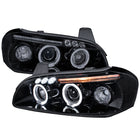 2000-2001 Nissan Maxima Dual Halo Projector Headlights (Glossy Black Housing/Smoke Lens)