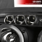 2000-2001 Nissan Maxima Dual Halo Projector Headlights (Matte Black Housing/Clear Lens)
