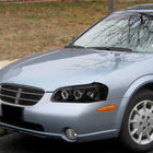 2000-2001 Nissan Maxima Dual Halo Projector Headlights (Matte Black Housing/Clear Lens)